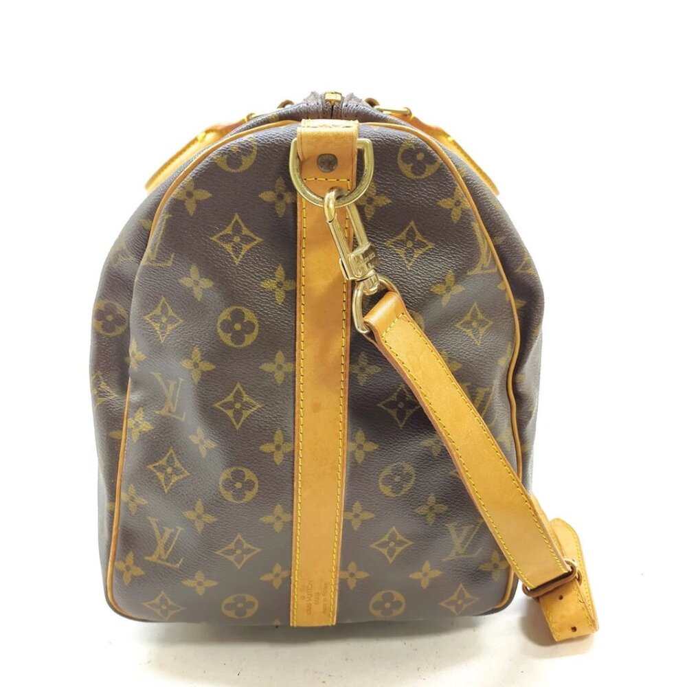 Louis Vuitton LV Boston Bag Keepall Bandouliere 50 Brown Monogram 625-041125 - Picture 3 of 9